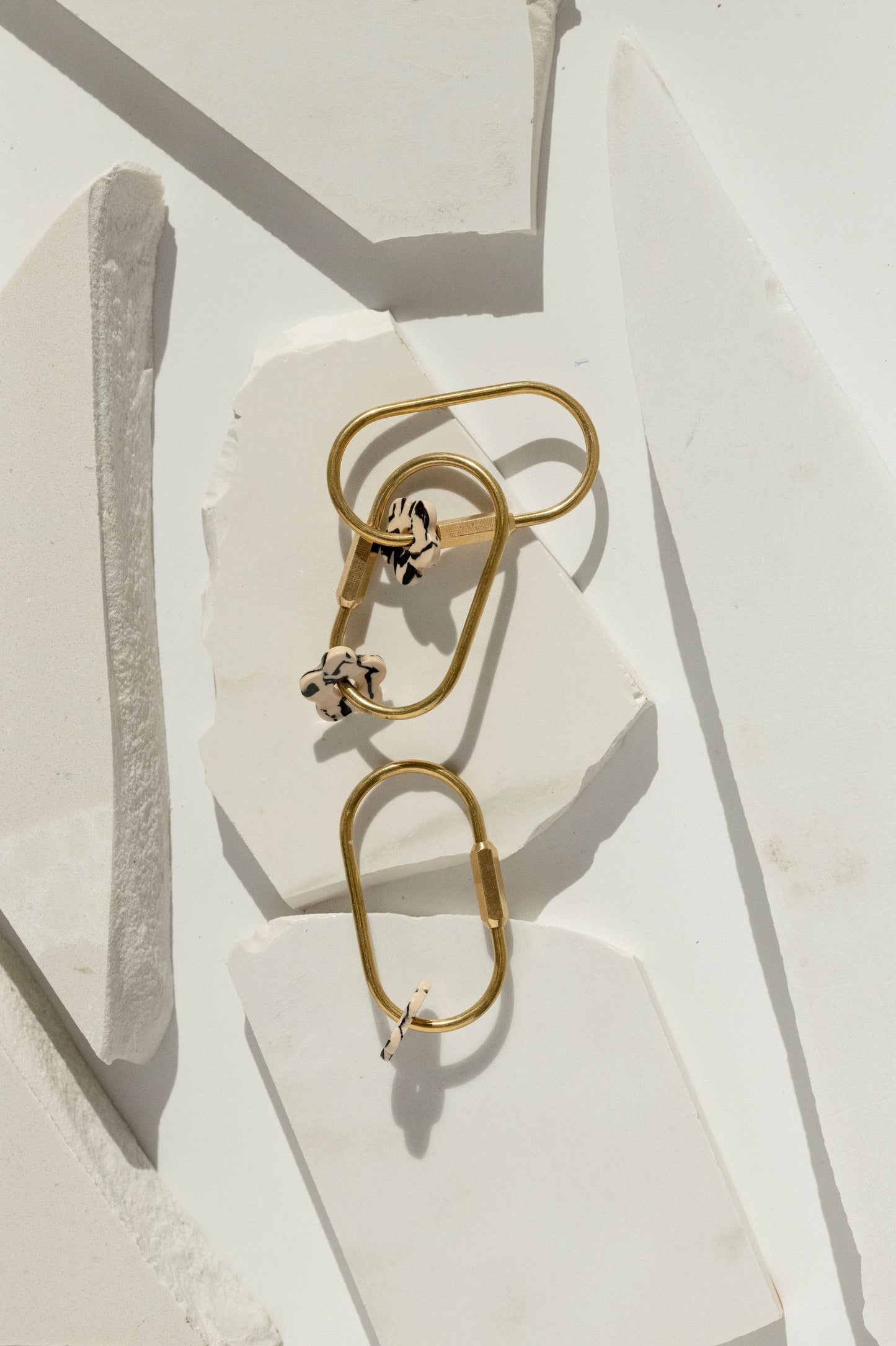 Brass Flower Keychain