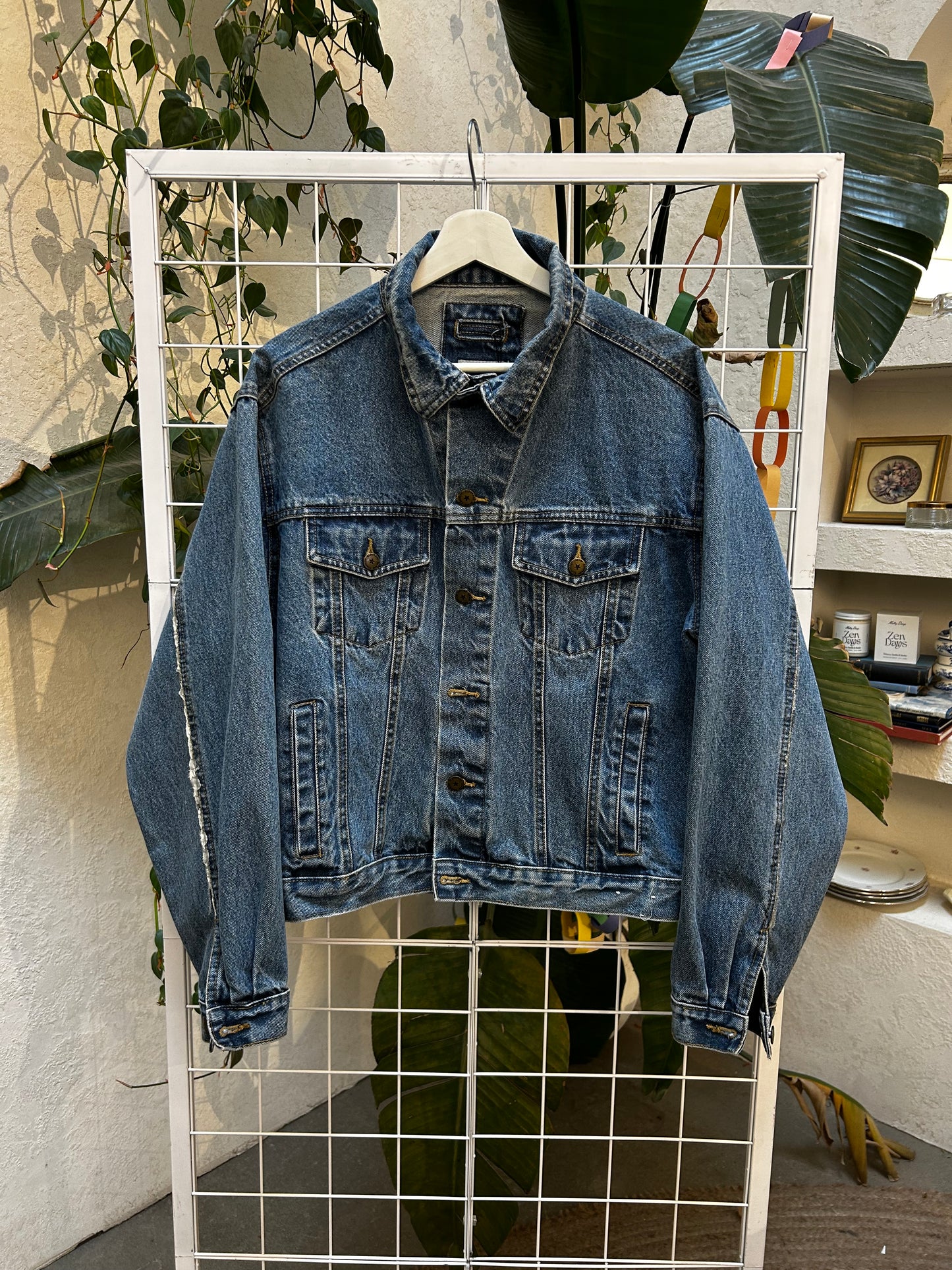 El Dorado Medium Wash Denim Bomber Jacket