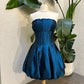 Daisy Teal Taffeta Bubble Skirt Dress