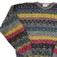 Pronto Uomo Grey Colourful Knitted Sweater