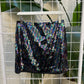 12th Tribe Black Iridescent Sequins Mini Skirt