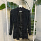 Vintage Black Beaded & Sequins Open Jacket