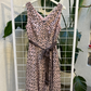 Taifun Pink and Brown Patterned Dress