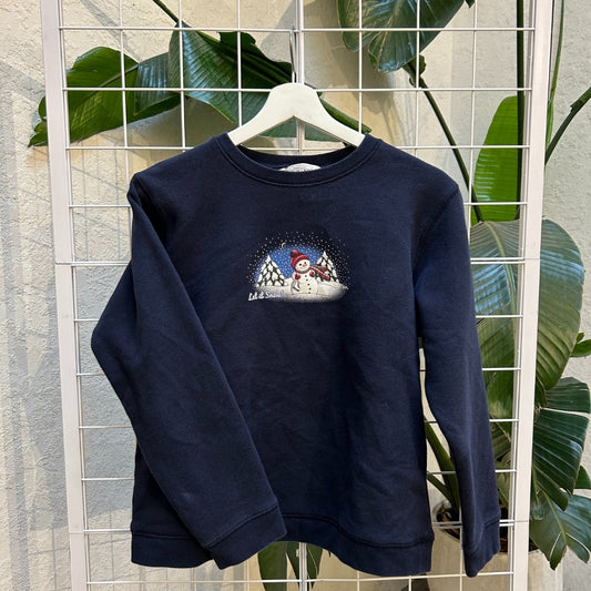 Northern Reflections Navy Snowman Crewneck