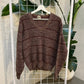 Dales Brown Boucle Knitted Sweater