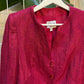 Armani Magenta Textured Cropped Blazer