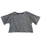 GAP Grey Blue Sequins Short Sleeve Top