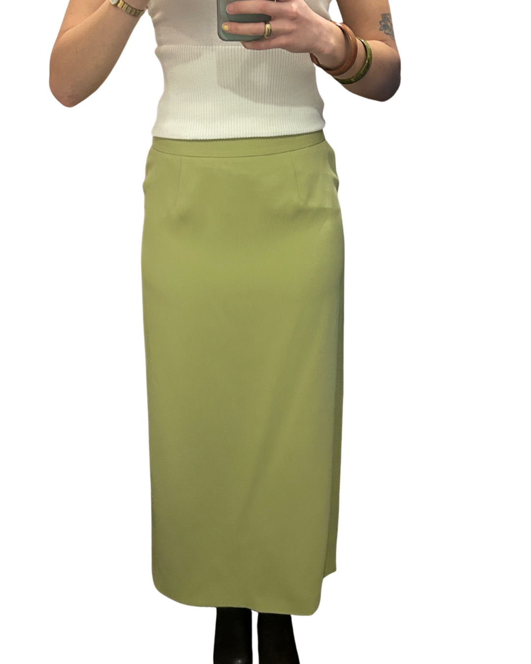 Simon Change Green Maxi Skirt