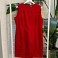 Braemar Red Linen-Like Tailored Dress