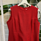 Braemar Red Linen-Like Tailored Dress