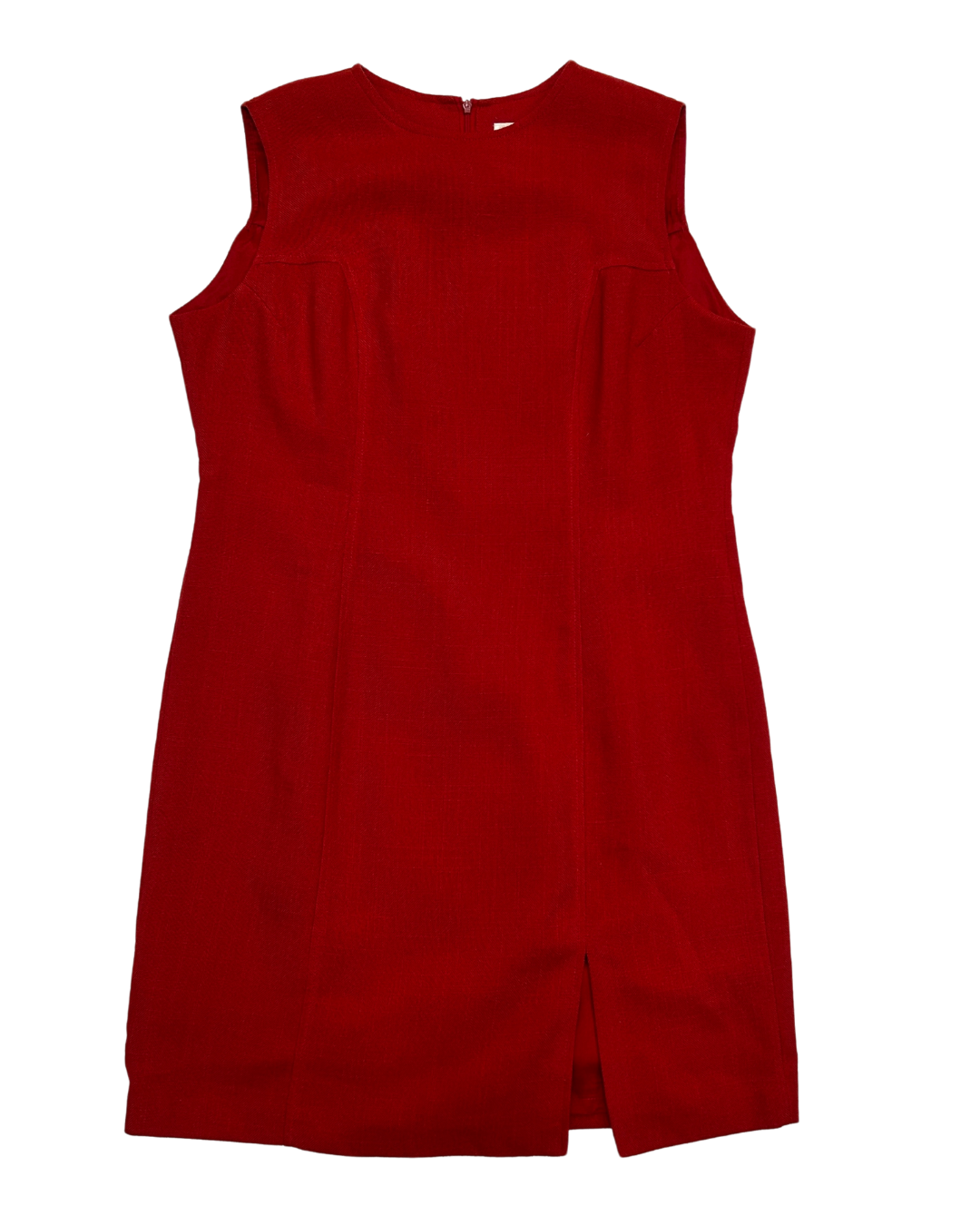 Braemar Red Linen-Like Tailored Dress