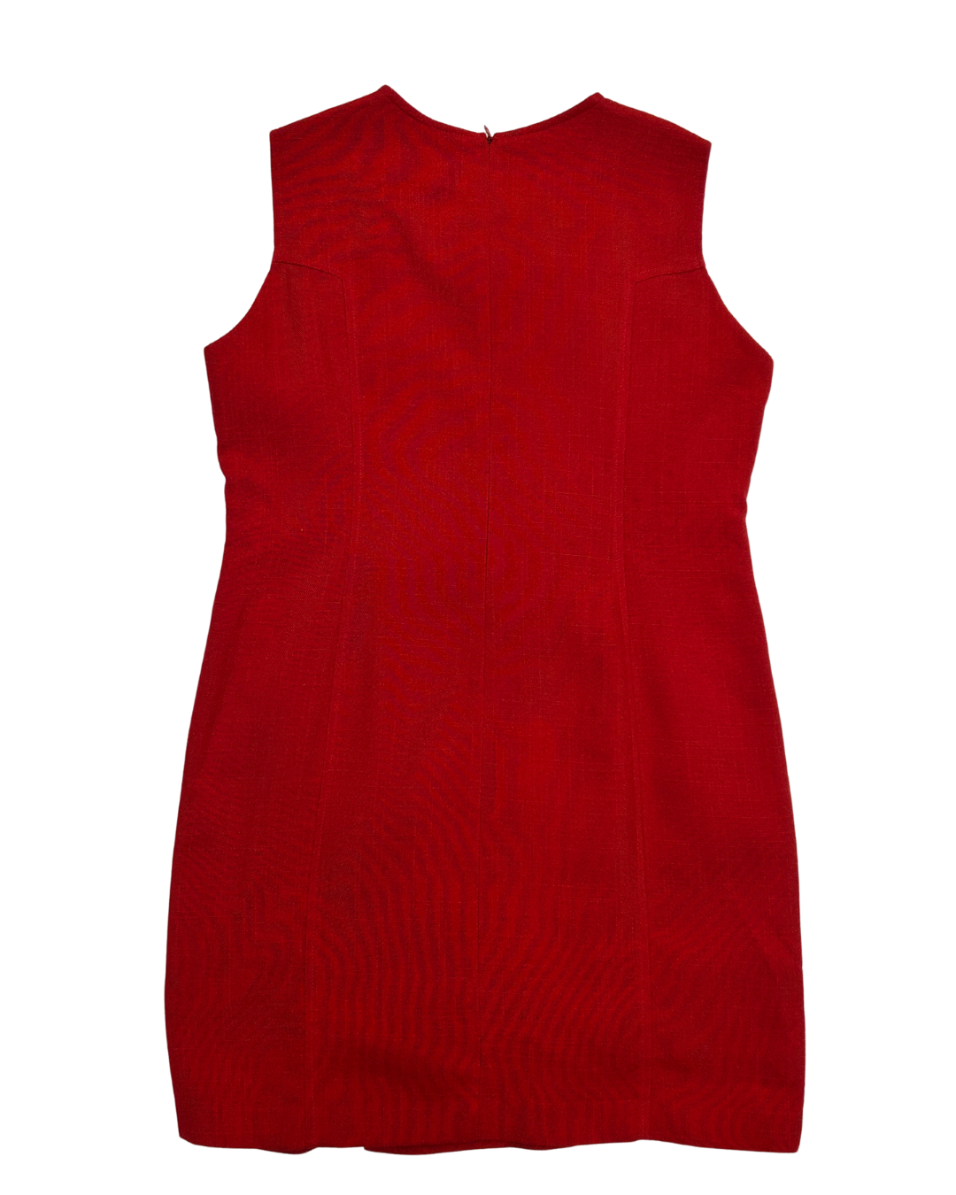 Braemar Red Linen-Like Tailored Dress