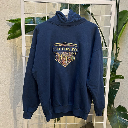 U Toronto Navy Patch Hoodie