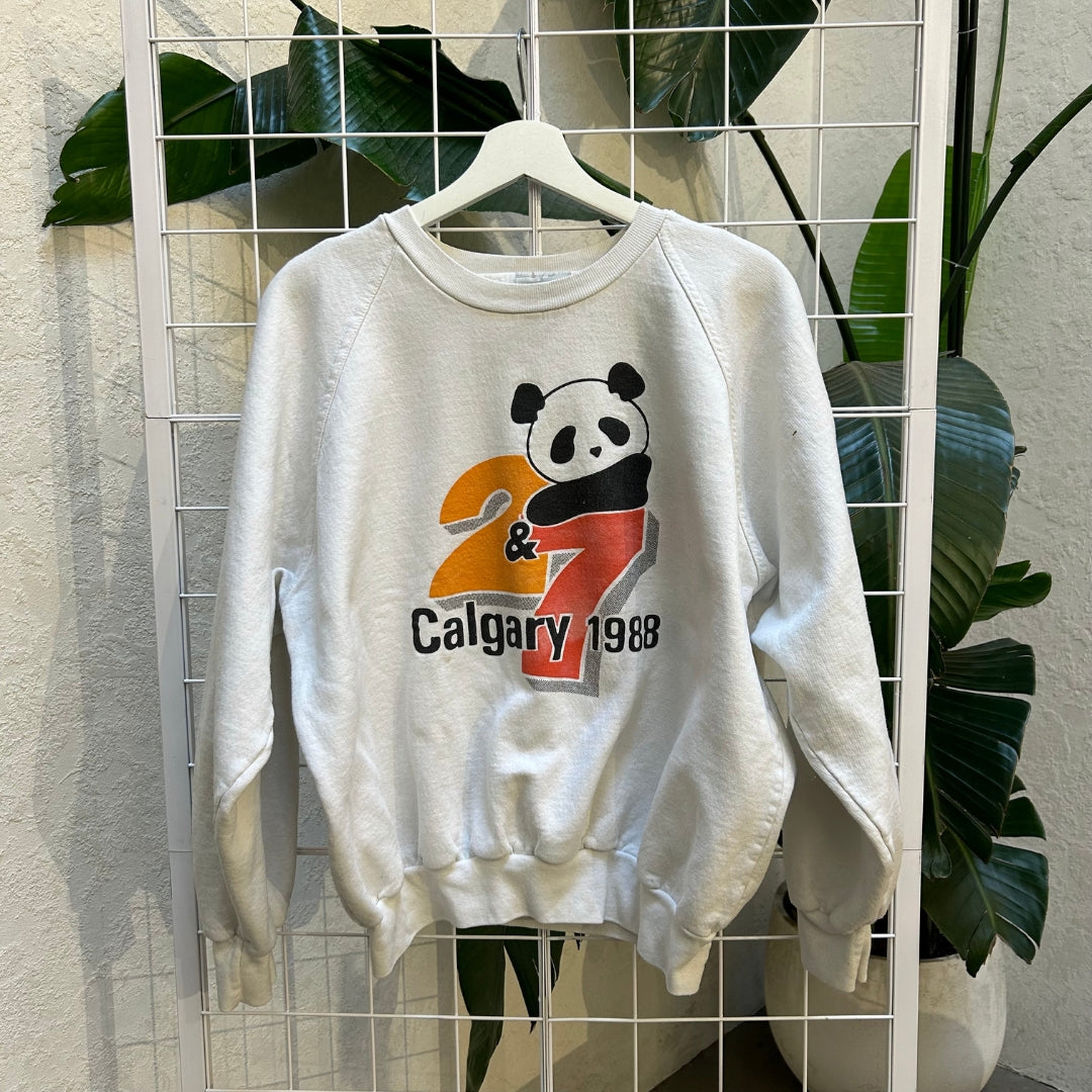 Calgary 1988 Off White Crewneck