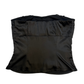 Le Chateau Black Strapless Satin Top