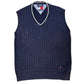 Tommy Hilfiger Navy Cable Knit Vest