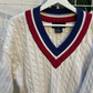 Christopher Rand Cream Cable Knit Sweater