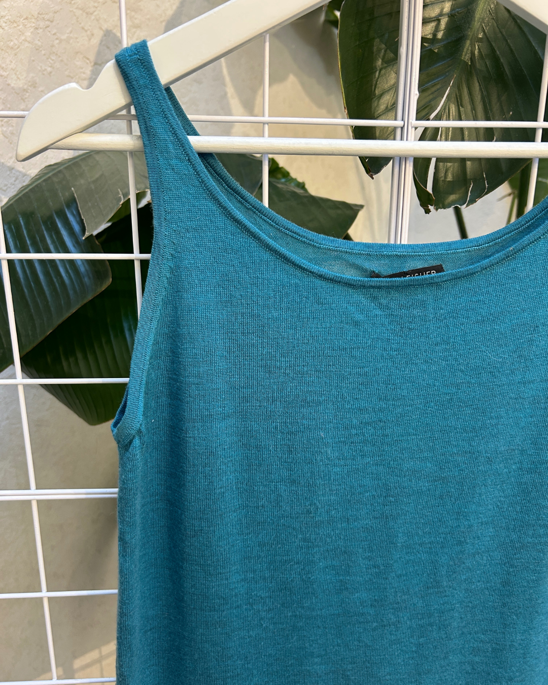 Eileen Fisher Teal Knit Tank