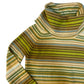 GAP Green Blue Brown Striped Turtleneck