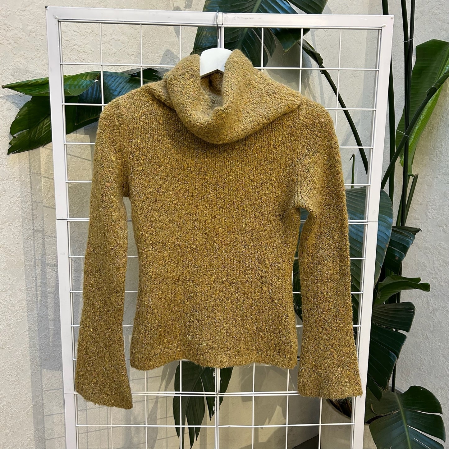 Ghajar Ghajar Yellow-Brown Boucle Turtleneck