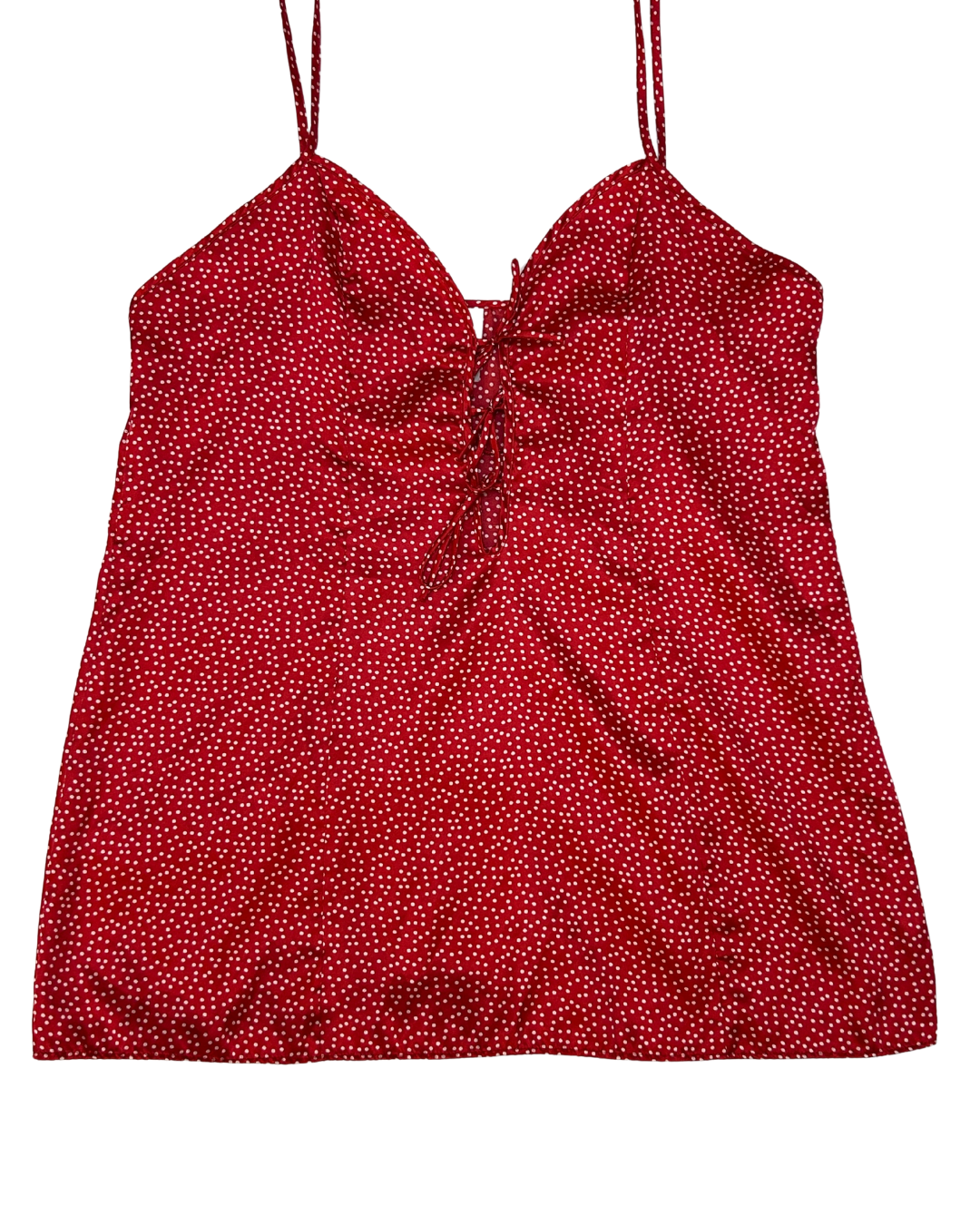 Victoria Stevens Red and White Polkadot Slip Dress