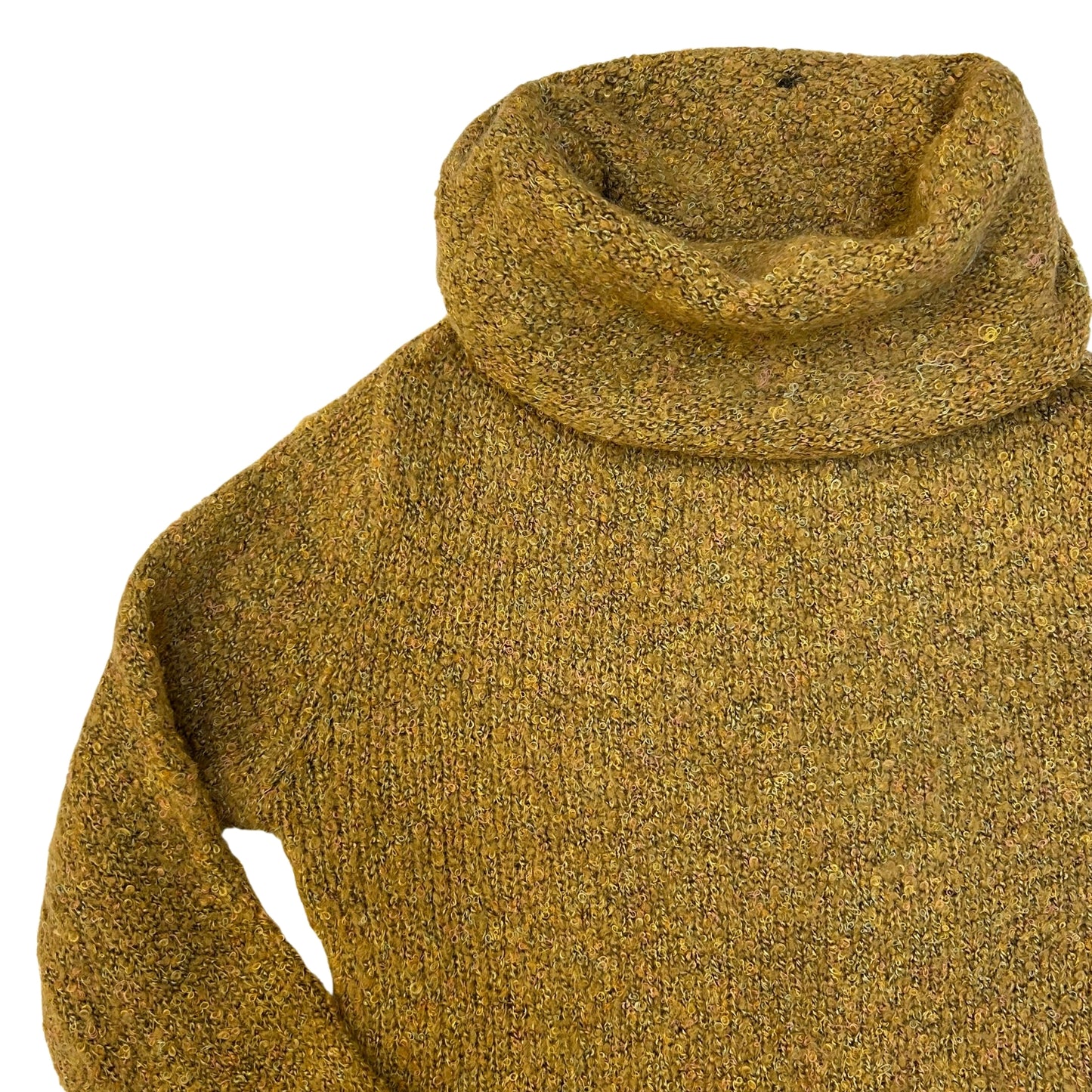 Ghajar Ghajar Yellow-Brown Boucle Turtleneck