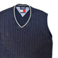 Tommy Hilfiger Navy Cable Knit Vest