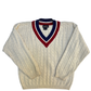 Christopher Rand Cream Cable Knit Sweater