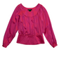 INC Fuchsia Satin Blouse