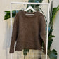 Homemade Knitted Brown Wool-ish Sweater