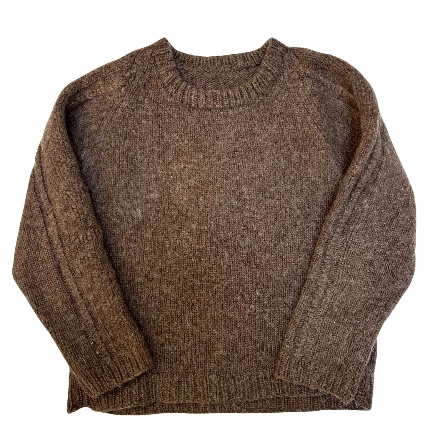 Homemade Knitted Brown Wool-ish Sweater