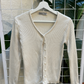 Pelican Cove Beige Ribbed Cardigan