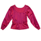 INC Fuchsia Satin Blouse