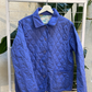 Vintage Blue and Cityscape Reversible Quilted Jacket