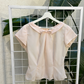 Malcolm Rowe Baby Pink Bow Top