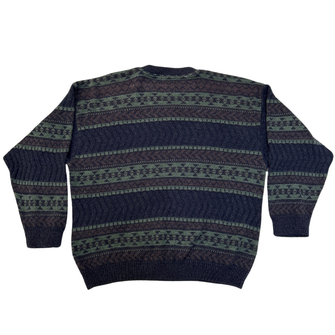 Tip Top Tailors Navy Purple Knitted Sweater