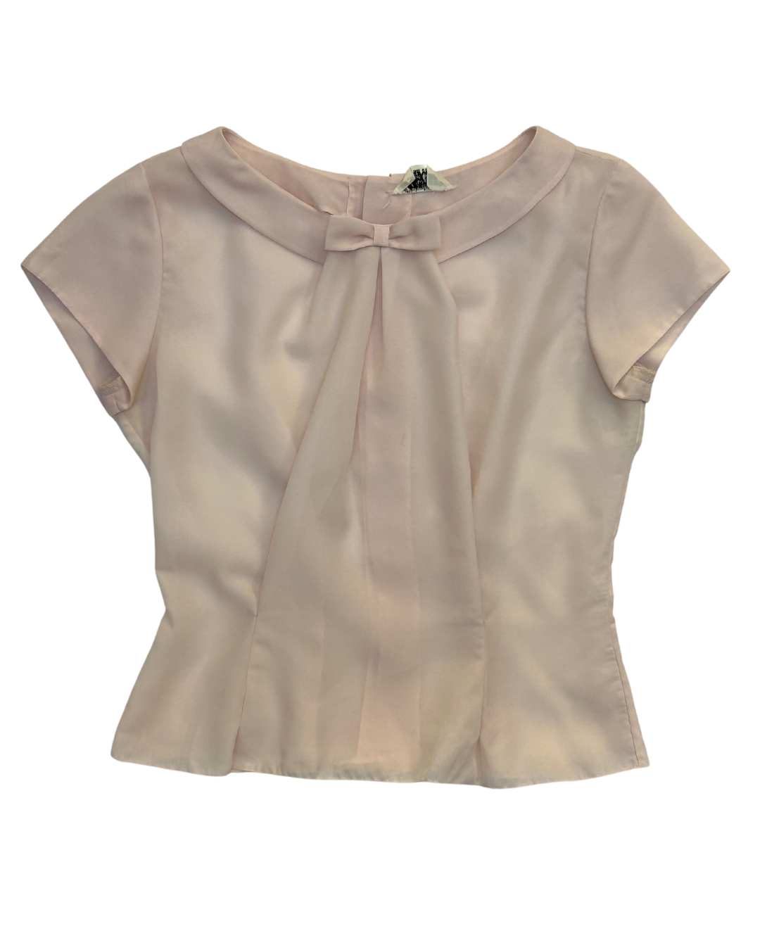 Malcolm Rowe Baby Pink Bow Top