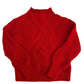 Banana Republic Bright Red Knitted Mockneck Sweater