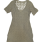 Linda Lundstrom Beige Lace Dress