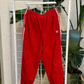 Adidas Red and White Track Pants