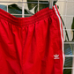 Adidas Red and White Track Pants