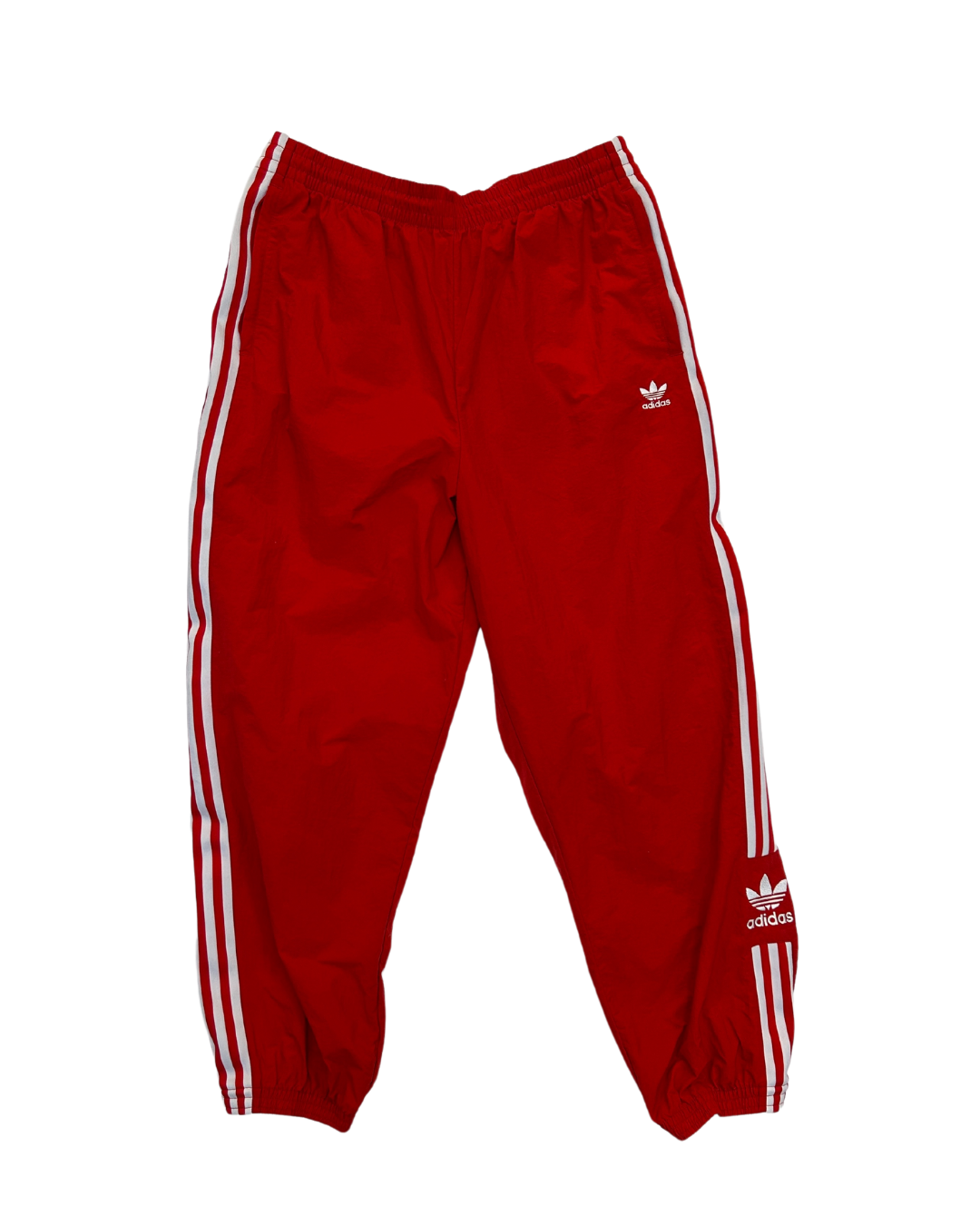 Adidas Red and White Track Pants