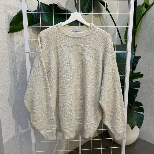 Tip Top Tailors Cream Knitted Winter Sweater