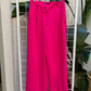 Zara Neon Pink Wide Leg Trousers