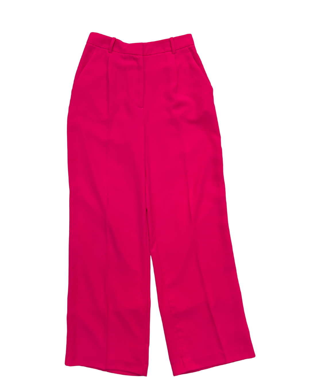 Zara Neon Pink Wide Leg Trousers