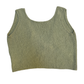 Green Knit Cropped Tank