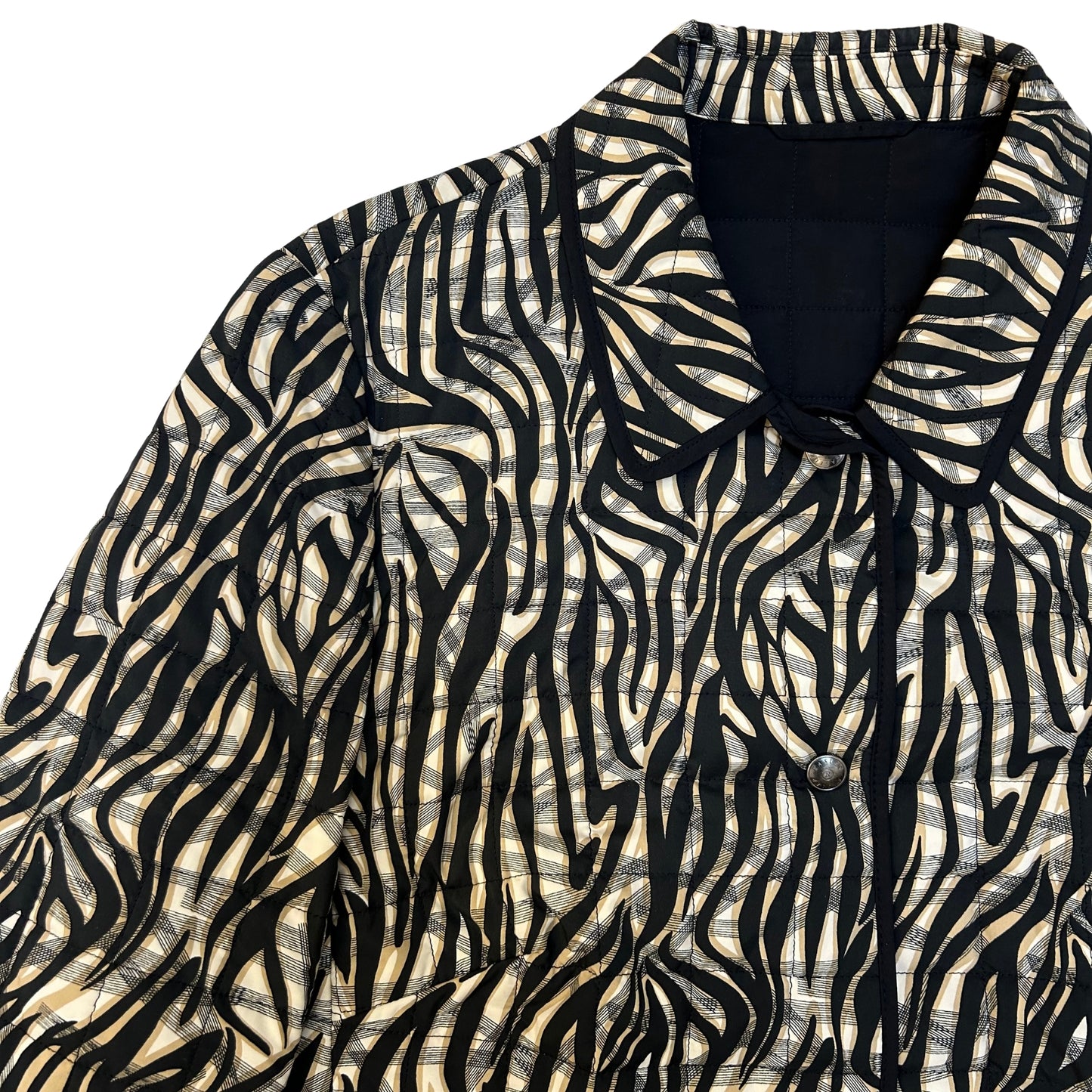 Basler Black & Cream Zebra Print Jacket