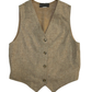 Chauvin Beige Wool Button Up Vest