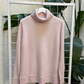 Bleu Gray Baby Pink Wool Sweater