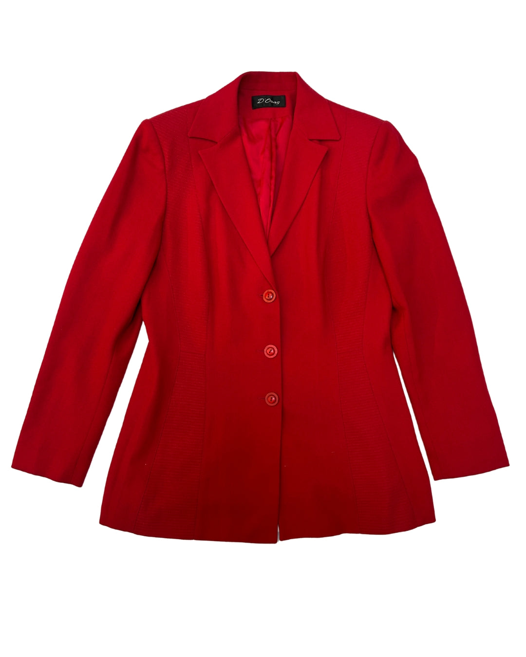 D'Oraz Red Tailored Blazer